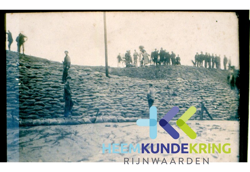 Spijk Hoogwater 1926 in de bocht bij Stokhorst F00002353